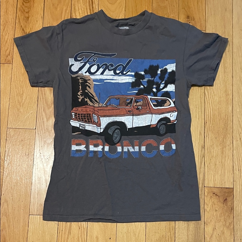 Ford Bronco Vintage Graphic Tee - Charcoal